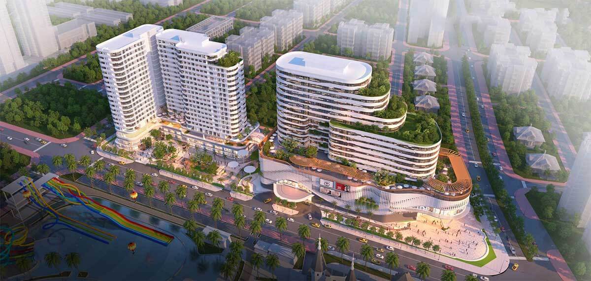 Phối cảnh dự án căn hộ Diamond Sky Vạn Phúc City