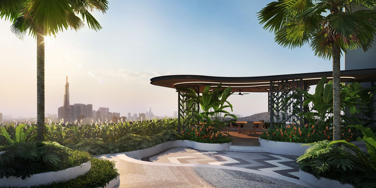 Sky garden tại dự án căn hộ Diamond Sky