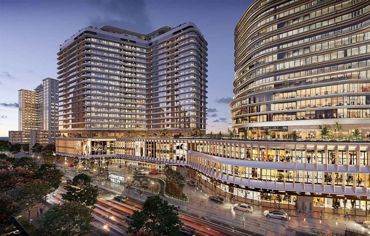 Tiện ích căn hộ Diamond Sky tại khối đế: Trung tâm thương mại Vạn Phúc Center